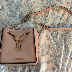 Dune London Pink Shoulder Bag with Gold Accents